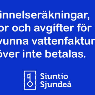 Bild med texten Påminnelseräkningar, räntor och avgifter för de försvunna vattenräkningarna behöver inte betalas.