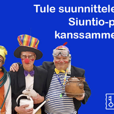 Kuvassa teksti Tule suunnittelemaan Siuntio-päivää kanssamme 19.3.