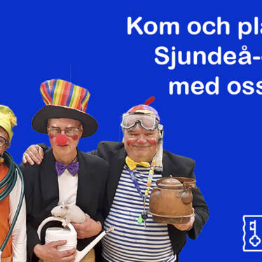 Bilden har texten Kom och planera Sjundeådagen med oss 19.3!